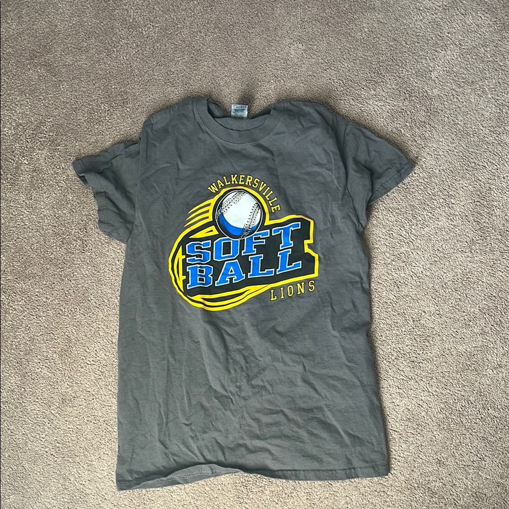 Gray Walkersville Softball Kids T-Shirt